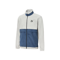 PUMA 彪马 男子运动夹克 531274-09 浅灰/蓝色 S