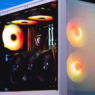 PHANTEKS 追风者 P360A RGB E-ATX机箱 半侧透 白色+显卡垂直套件
