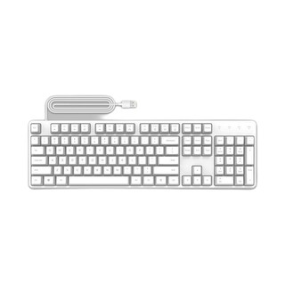 YMI 悦米 MK03C 104键 有线机械键盘 白色 ttc类青轴 无光