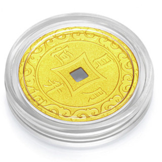 CHOW TAI FOOK 周大福 F207425 金币足金吊坠 1.05g