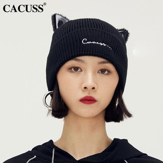 CACUSS 女猫耳针织帽