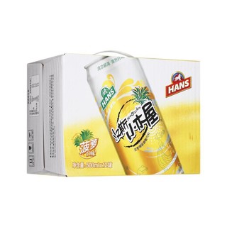 Hunt's 汉斯 汉斯小木屋 碳酸饮料 菠萝啤味 500ml*12罐