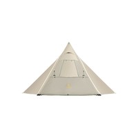 CAMEL 骆驼 户外露营帐篷便携式折叠印第安金字塔防雨防晒涂银自动帐 摩卡色