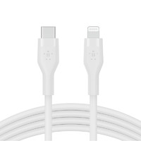 belkin 贝尔金 MFi认证 Type-C转Lightning 18W 数据线 硅胶 1m 百搭白