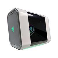 RAZER 雷蛇 安钛克Cube 私定款 RGB MINI-ITX机箱 含电源 550W 白色+酷睿i7 10700 CPU+RTX 3060S 12G 显卡+240幻彩水冷 散热器+140冷排RGB 风扇