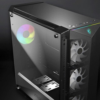 MSI 微星 MPG GUNGNIR 100 RGB E-ATX机箱 半侧透 含电源 650W 黑色
