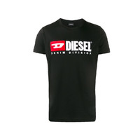 DIESEL 迪赛 男士圆领短袖T恤 00S1DF0CATJ900 黑色 M