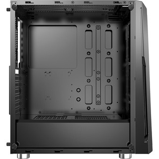 MSI 微星 MAG LAEVATAIN RGB ATX机箱 半侧透 含电源 500W 黑色