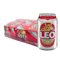 LEO 进口啤酒LEO豹王 精酿啤酒330*24听 整箱装4组*6听 泰国原装进口