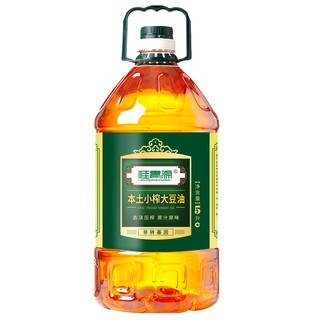 桂青源 冷榨3级非转基因大豆油 5L/桶