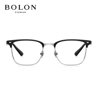 BOLON暴龙眼镜2021年光学镜D形条纹精雕双梁近视眼镜框 BJ6136B15