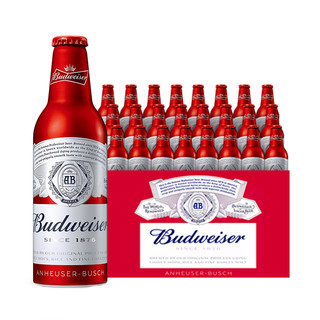 Budweiser 百威 经典醇正啤酒 355ml*24瓶 铝瓶