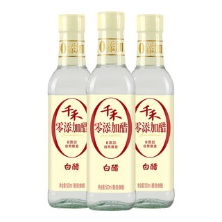 千禾 零添加 白醋 500ml*3瓶