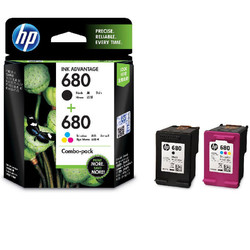 HP 惠普 680 X4E78AA 墨盒套装 黑色+彩色 2支装