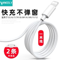 Vancely 苹果数据线手机快充充电器线两条装