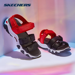 SKECHERS 斯凯奇 Skechers斯凯奇夏季女士厚底熊猫鞋凉鞋魔术贴沙滩鞋66666284