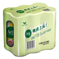 有券的上：统一 A-Ha 柠檬味 发酵果汁   325ML*6连罐