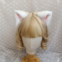 可可酱手作屋 Lolita洛丽塔 手作仿真狼耳