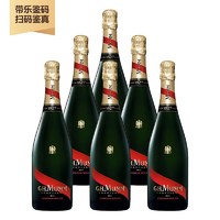 玛姆 酒牧旗舰店 玛姆香槟（Mumm）玛姆红带 法国原装进口香槟 欢庆之夜庆功酒 F1赛事 一瓶一码 玛姆干型香槟750ml*6瓶