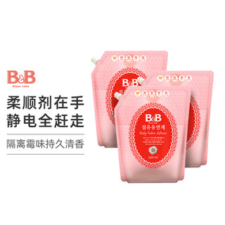 B&B 保宁 韩国进口B＆B/保宁婴幼儿婴儿新生儿宝宝纤维柔顺剂1.3L*3袋
