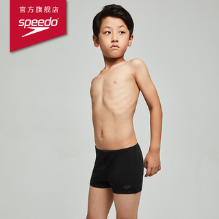 SPEEDO 速比涛 Speedo/速比涛 男童平角泳裤抗氯速干 游泳训练 修身舒适8125180001黑色11-12