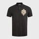  VERSACE 范思哲 男士印花短袖POLO衫 71GAGF01-CJ02F BLACK-G89　