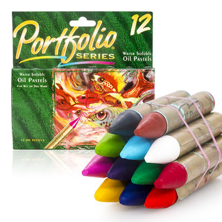 Crayola 绘儿乐 儿童蜡笔丝滑蜡笔美术画材儿童绘画12色水溶性油画棒52-3612