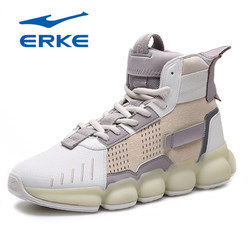 ERKE 鸿星尔克 运动鞋男士休闲鞋冬季2020新款高帮加厚保暖板鞋潮流男鞋