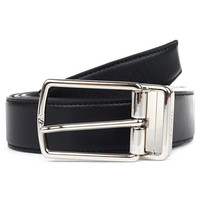 COACH 蔻驰 男士皮质针扣腰带 F64824AQ0 黑色
