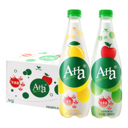 统一aha气泡水果饮料500ml2瓶柠檬味苹果味发酵果汁气泡水实惠