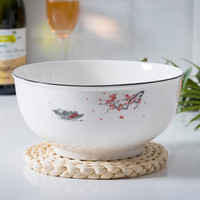 尚行知是 景德镇可爱碗碟套装家用微波炉餐具陶瓷吃饭碗北欧陶瓷碗筷盘子