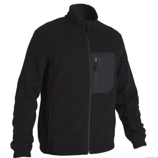 DECATHLON 迪卡侬 500系列 男子抓绒衣 8644257 黑色 S