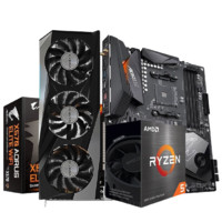 GIGABYTE 技嘉 RX 6700 XT 魔鹰 显卡 12GB 黑色+5600X+X750