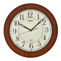 CASIO 卡西欧 石英挂钟 IQ-126S-5PF 原木色 25.5cm