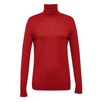 GIRDEAR 哥弟 女士高领羊毛衫 A300427 花深红 S