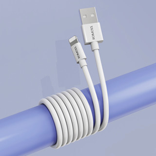 ROMOSS 罗马仕 Classic CB12 USB-A转Lightning 2.4A 数据线 PVC 1.0m 白色