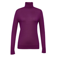 GIRDEAR 哥弟 女士高领羊毛衫 A300427 葡萄紫 L