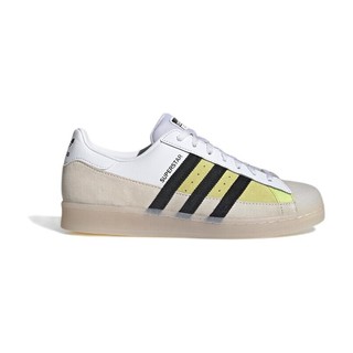 adidas 阿迪达斯 Superstar 中性休闲运动鞋 GX2887 米色/白/黄/黑 42