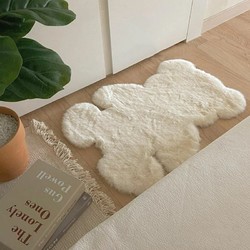 Fansaiou 梵赛欧 ins可爱小熊地毯毛绒装饰地毯卧室改造少女心网红儿童房床边毯
