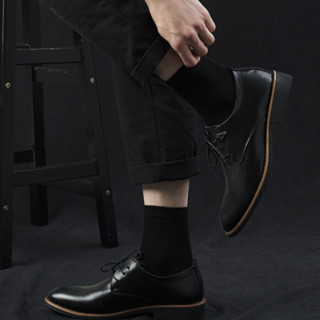 J-BOX 男士中筒袜套装 ZP0513 升级款 10双装 黑色