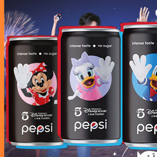 pepsi 百事 迪士尼联名款 无糖 可乐 200ml*10听