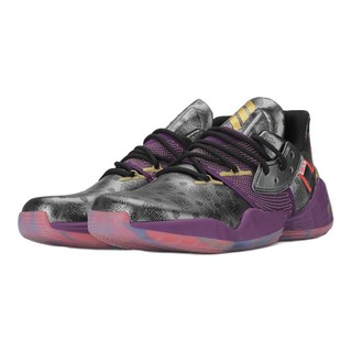 adidas 阿迪达斯 Harden Vol. 4 Gca 男子篮球鞋 FW3884 黑色/紫色 47