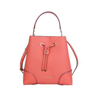 mercer gallery系列 女士中号皮质水桶包 30f9gz5l6l665 橘粉色