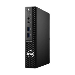 DELL 戴尔 OptiPlex 3080 MFF 十代酷睿版 商务台式机 黑色 (酷睿i5-10500T、核芯显卡、8GB、256GB SSD+1TB HDD、风冷)