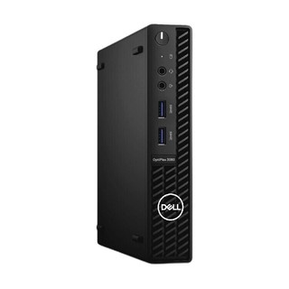 DELL 戴尔 OptiPlex 3080 MFF 十代酷睿版 商务台式机 黑色 (酷睿i5-10500T、核芯显卡、8GB、256GB SSD+1TB HDD、风冷)