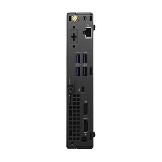 DELL 戴尔 OptiPlex 3080 MFF 十代酷睿版 商务台式机 黑色 (酷睿i5-10500T、核芯显卡、8GB、256GB SSD+1TB HDD、风冷)