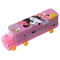 Disney 迪士尼 多功能文具盒 火车款 米妮粉色