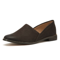 Clarks 其乐 Pure Easy 女士低跟乐福鞋 261609314 深棕色 35.5