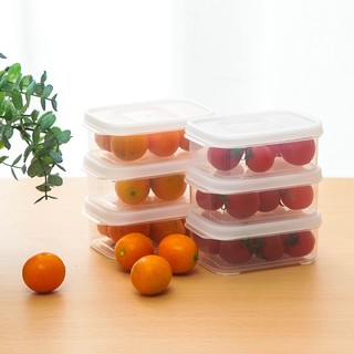Citylong 禧天龙 保鲜盒冰箱收纳盒塑料储物盒 密封盒生鲜蔬菜水果冷藏冷冻盒大中小容量组合装 0.2L 三个装组合