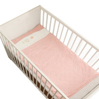 L-LIANG 良良 婴幼儿麻棉隔尿垫 格纹款 粉色 110*72cm